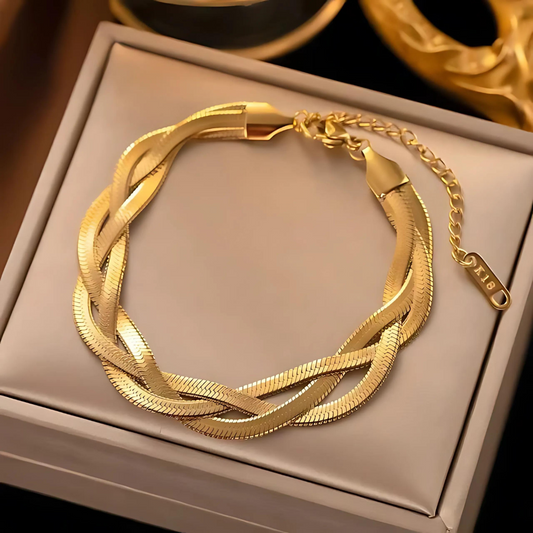 Golden Braid Bracelet